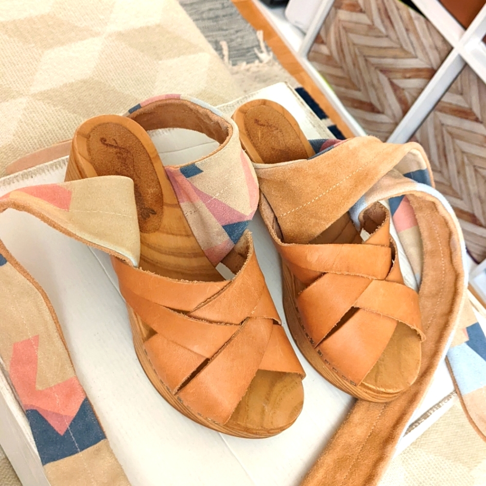 Free People Emmy wrap clog sandals